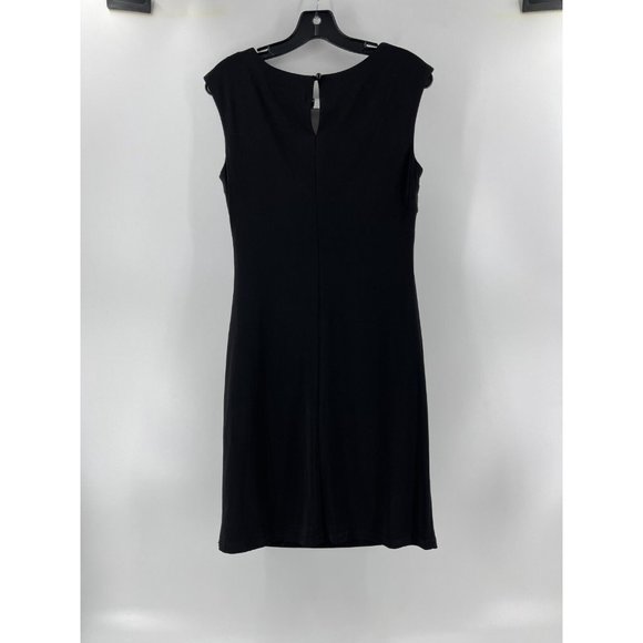 Scarlett Women's Black Sleeveless Cut Out Neck Party Cocktail Dress Size 8 - Picture 4 of 15